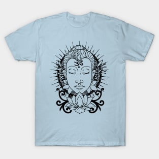 Buddha Lotus Flower T-Shirt